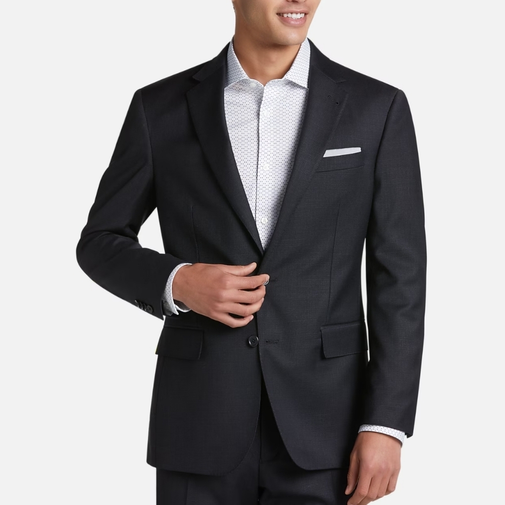 NWT Men's Slim Fit Suit Button Closure Size XXL